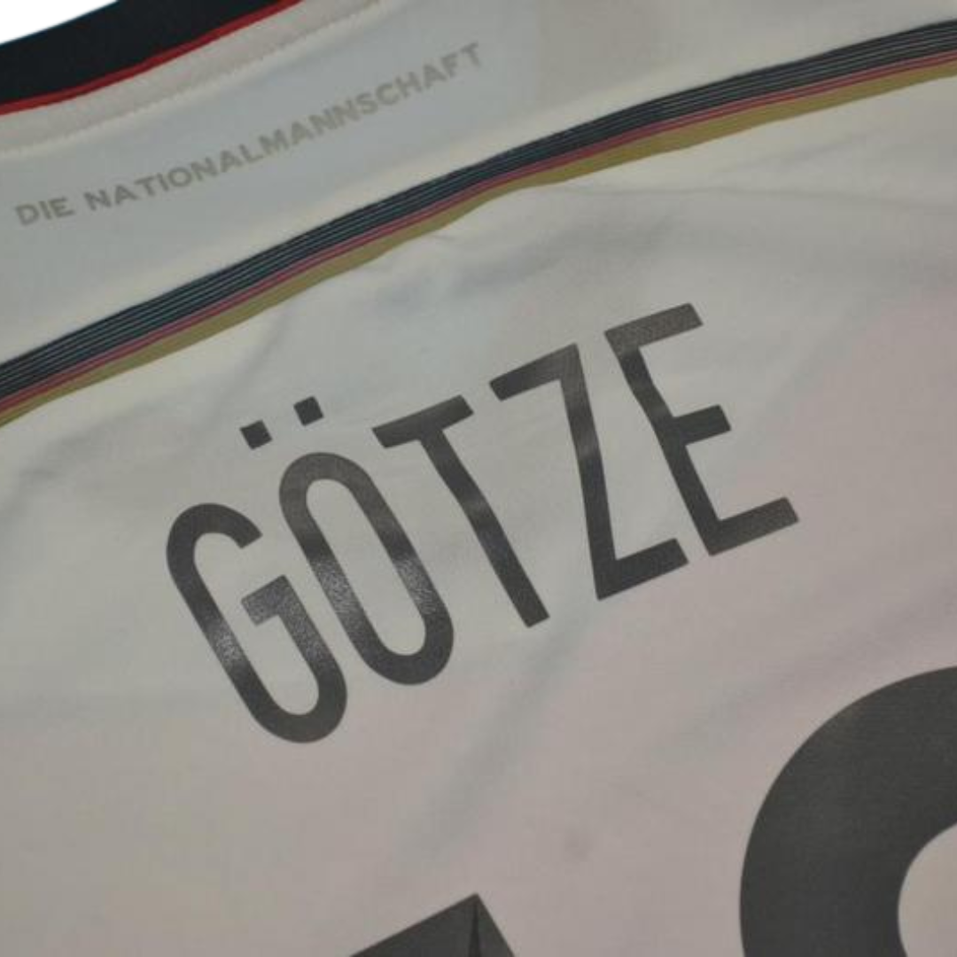 Camisa Retrô Alemanha Home 2014 "Götze" N°.19