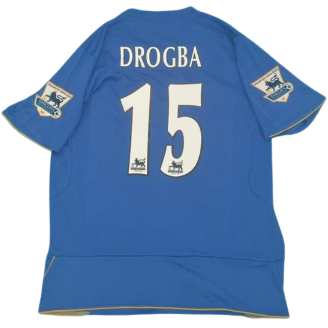 Camisa Retrô Chelsea Home 05/06 "Drogba" Nº 15