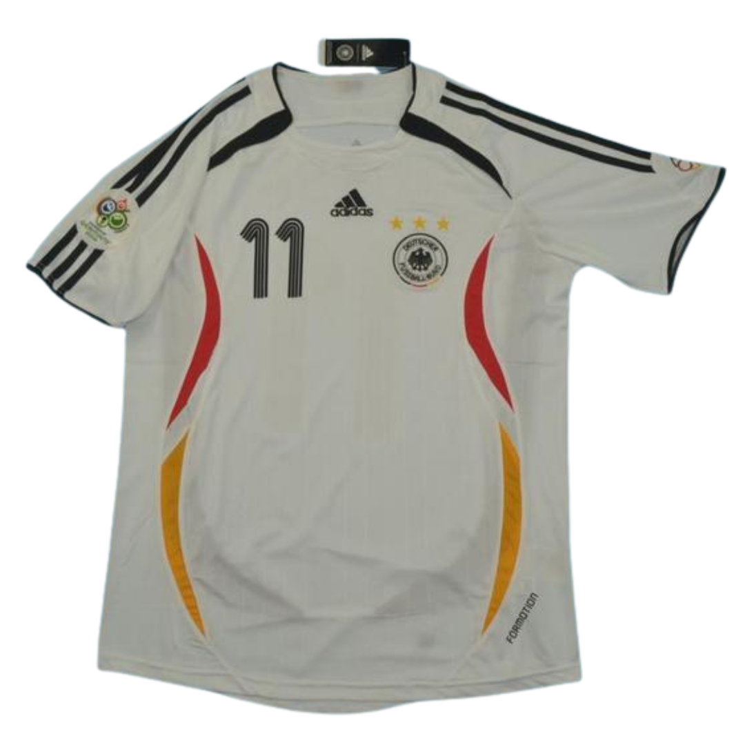Camisa Retrô Alemanha Home Copa do Mundo Versão 2006 "KCamisa Retrô Lose" N°.11