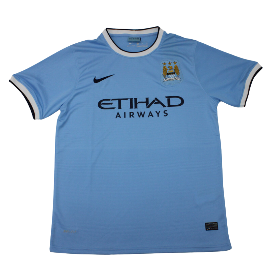 Camisa Retrô Manchester City 13/14 "Kun Aguero" Nº16