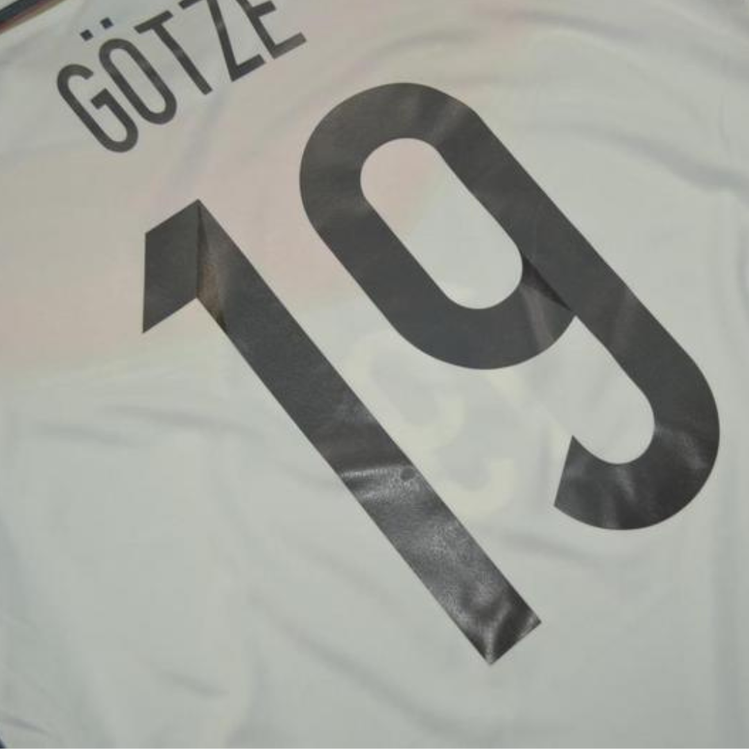 Camisa Retrô Alemanha Home 2014 "Götze" N°.19
