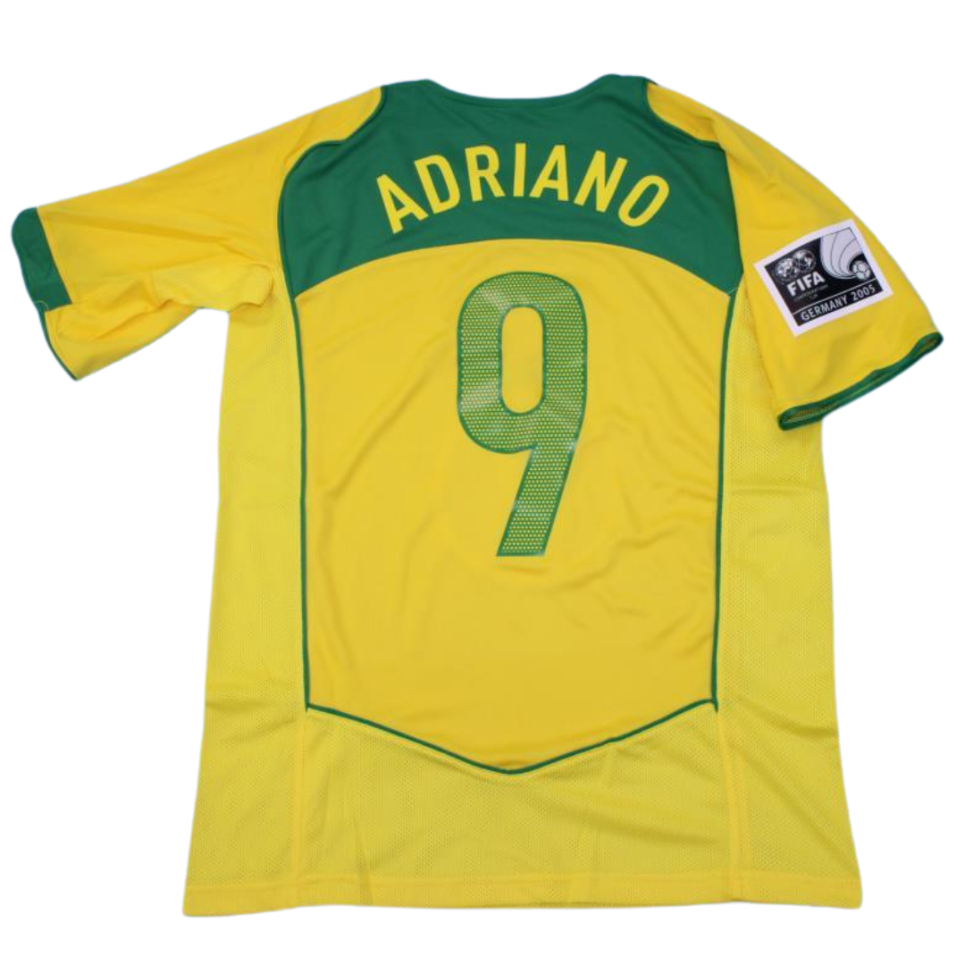 Camisa Retrô Brasil Home Confederations Versão 04/06 "Adriano" N°.9