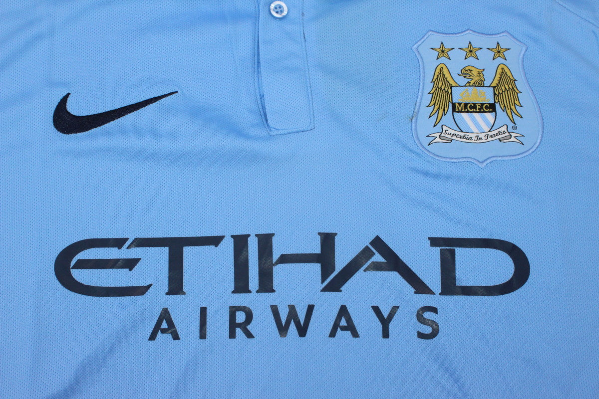 Camisa Retrô Manchester City 15/16 Home "Kun Aguero" Nº10