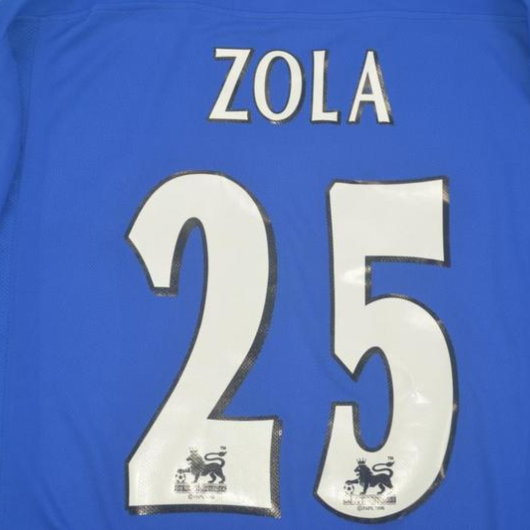 Camisa Retrô Chelsea Home 03/05 "Zola" Nº 25