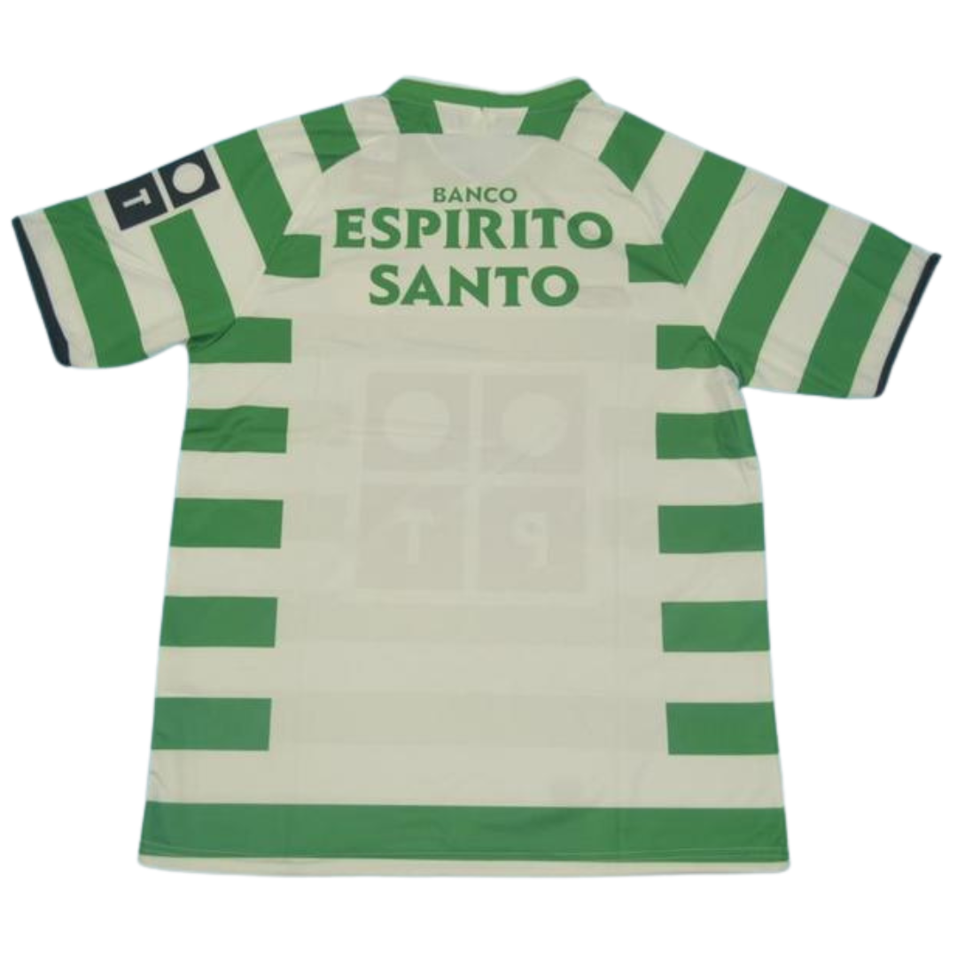 Camisa Retrô Sporting Lisboa Home UCL Versão 02/03