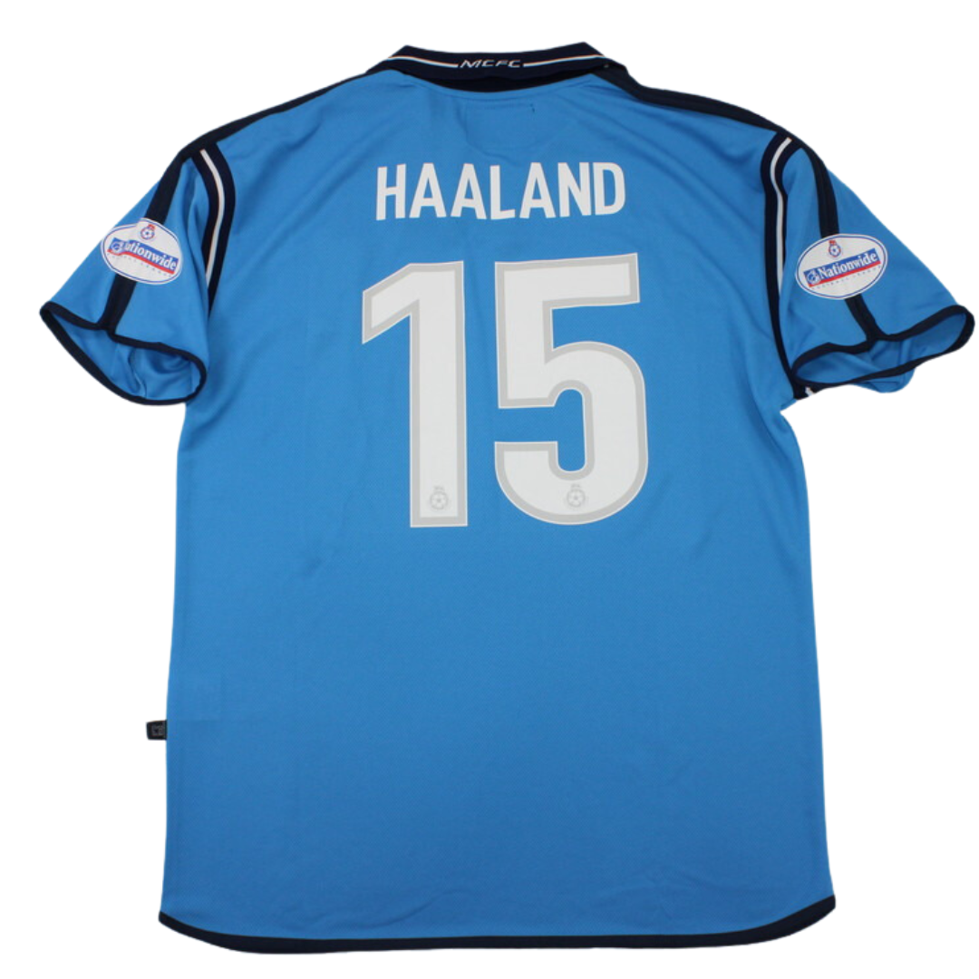 Camisa Retrô Manchester City Home 01/02 "Haaland" Nº15
