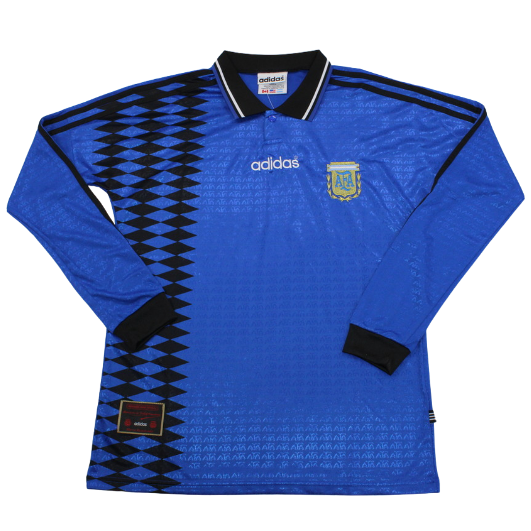 Camisa Retrô Argentina Away  Manga Longaa 1994