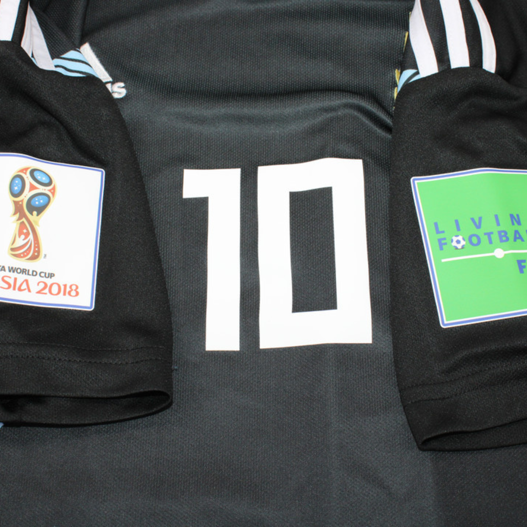 Camisa Retrô Argentina Away Copa do Mundo Versão 2018 "Messi" N°.10