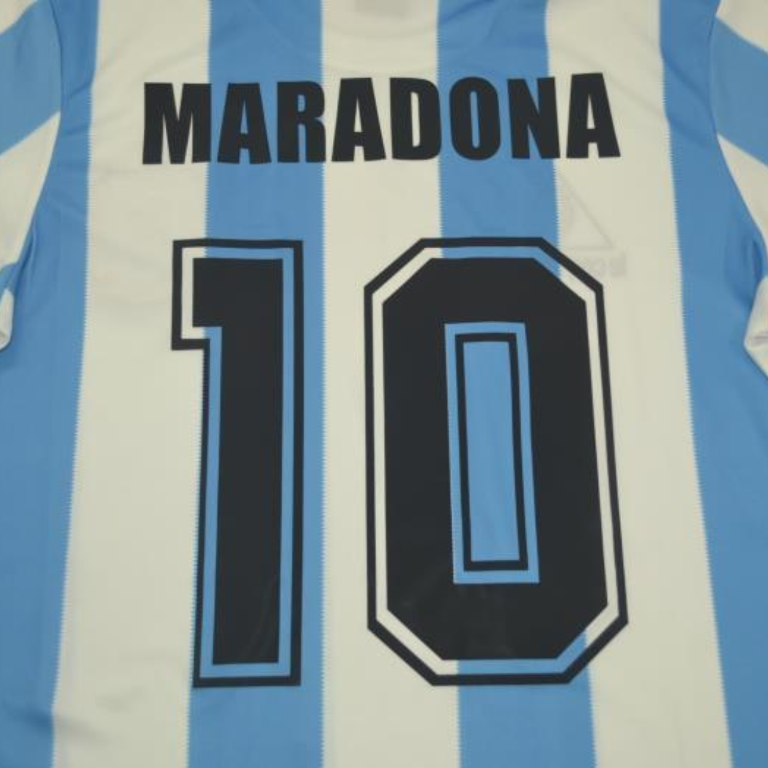 Camisa Retrô Argentina Home 1986 "Maradona" N°.10