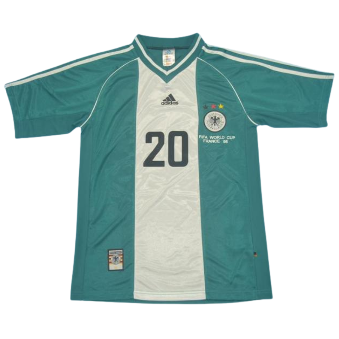Camisa Retrô Alemanha Away Copa do Mundo Versão 1998 "Bierhoff" N°.20