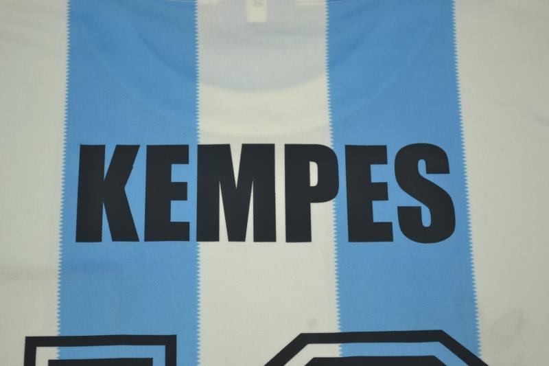 Camisa Retrô Argentina Home 1978 "Kempes" N°.10