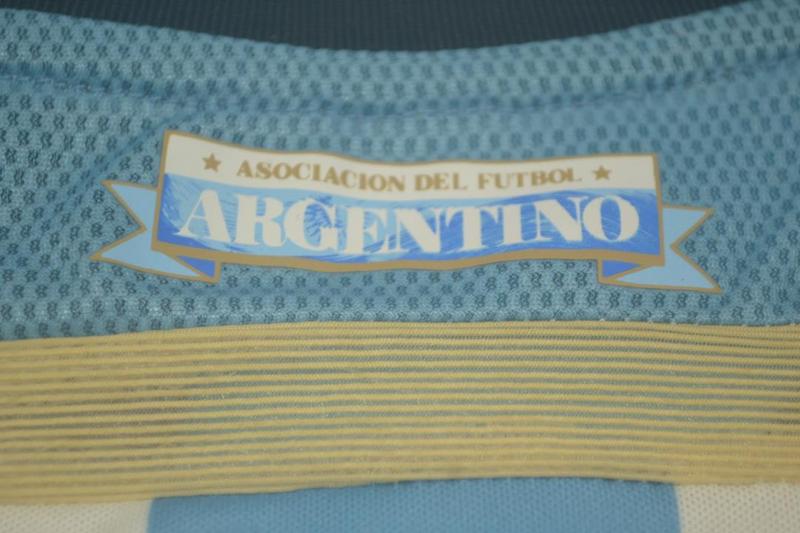 Camisa Retrô Argentina Home Manga Longaa 2014