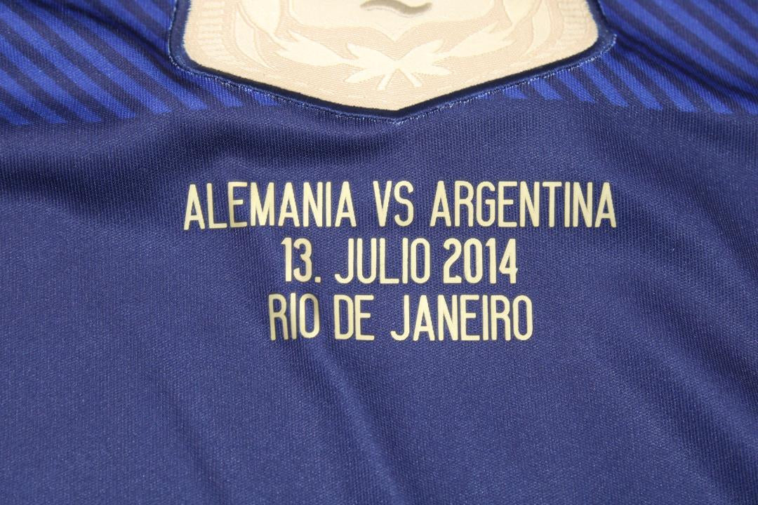 Camisa Retrô Argentina Away Copa do Mundo Finale Versão 2014