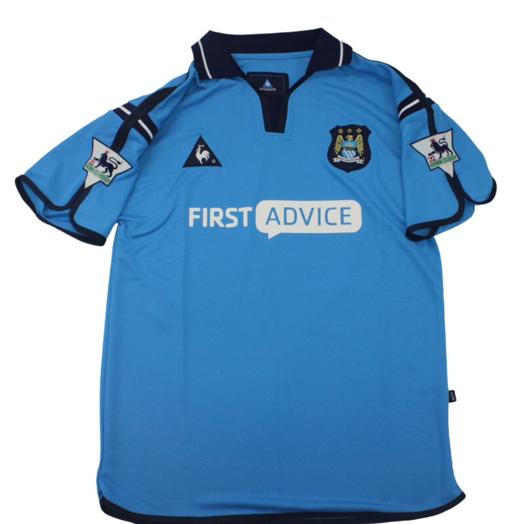 Camisa Retrô Manchester City Home 02/03 "Barton" Nº41