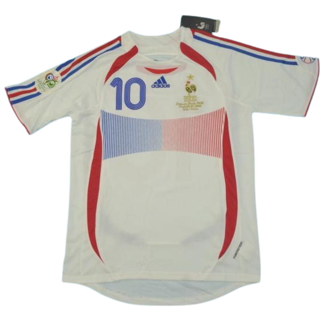 Camisa Retrô França Final Copa do Mundo Versão 2006 "Zidane" N°10
