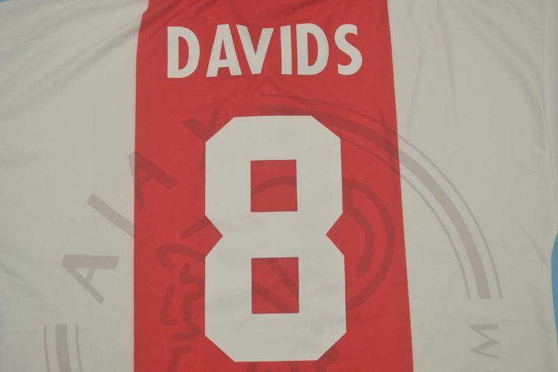 Camisa Retrô Ajax Home 95/96 "Davids" Nº 8