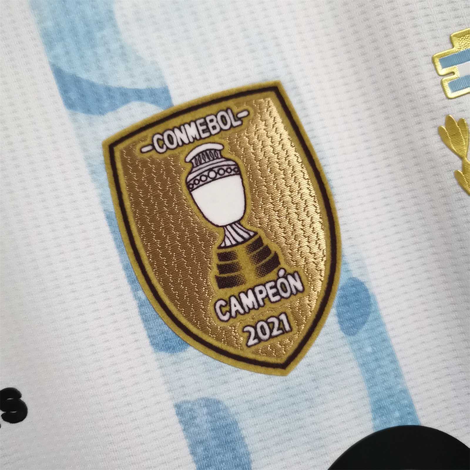 Camisa Retrô Argentina Home Final Finalissima Versão 2022 "Messi" N°.10