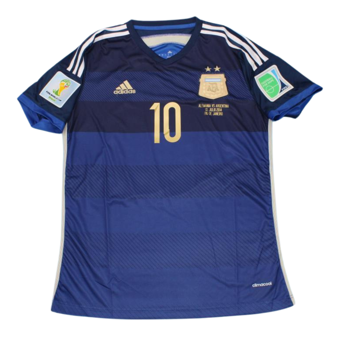 Camisa Retrô Argentina Away Copa do Mundo Finale Versão 2014 "Messi" N°.10