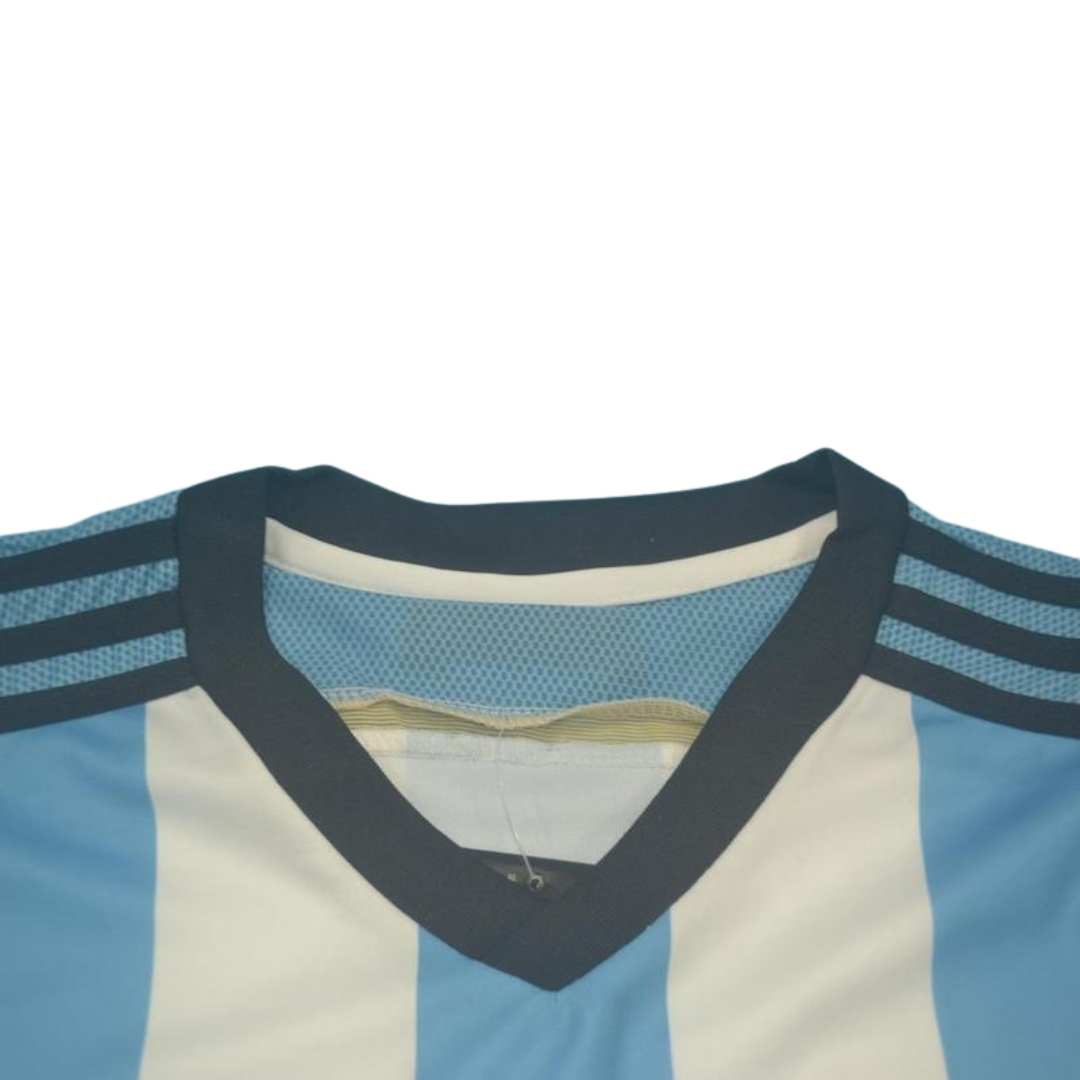 Camisa Retrô Argentina Home Copa do Mundo Versão 2014 "Messi" N°.10