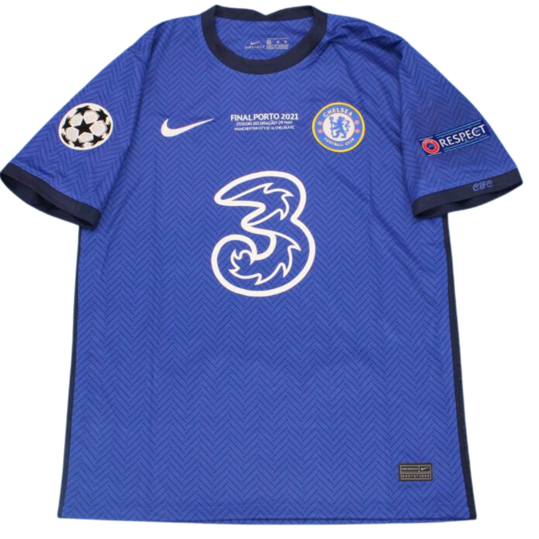 Camisa Retrô Chelsea 20/21 UCL Final "Kanté" Nº7