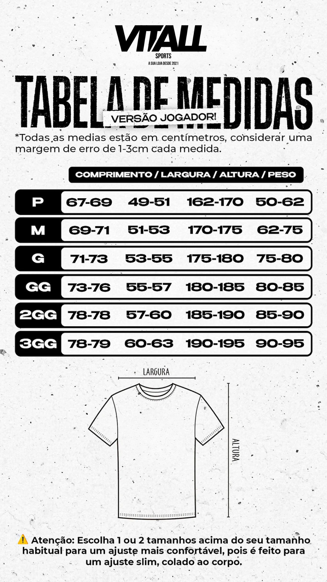 Tabela Jogador