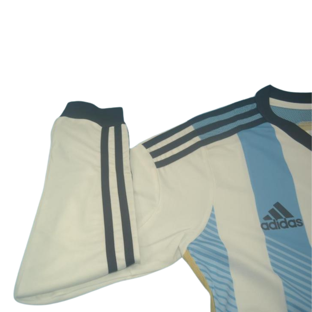 Camisa Retrô Argentina Home Manga Longaa 2014