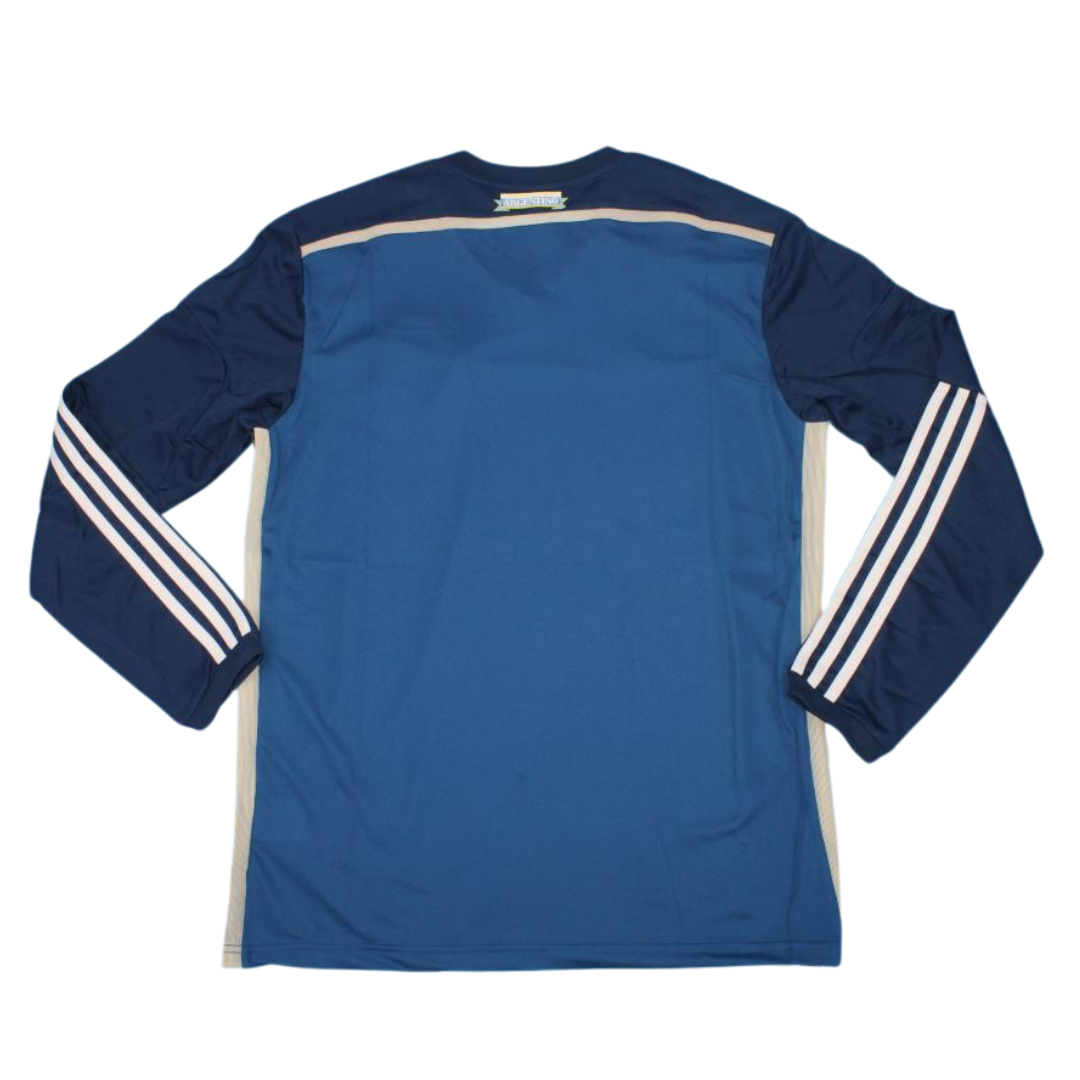 Camisa Retrô Argentina Away Copa do Mundo Finale Versão Manga Longaa 2014