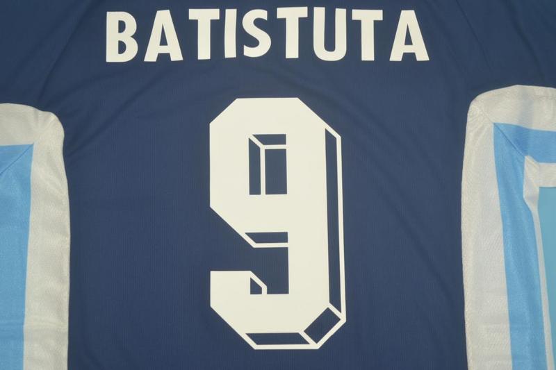 Camisa Retrô Argentina Away 1998 "Batistuta" N°.9