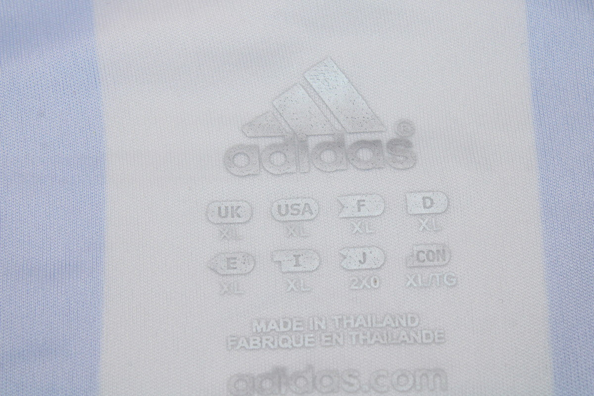 Camisa Retrô Argentina Home Weltmeisterschaft Versão Manga Longaa 2006 "Messi" N°.19