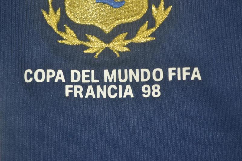 Camisa Retrô Argentina Away 1998 "Ortega" N°.10