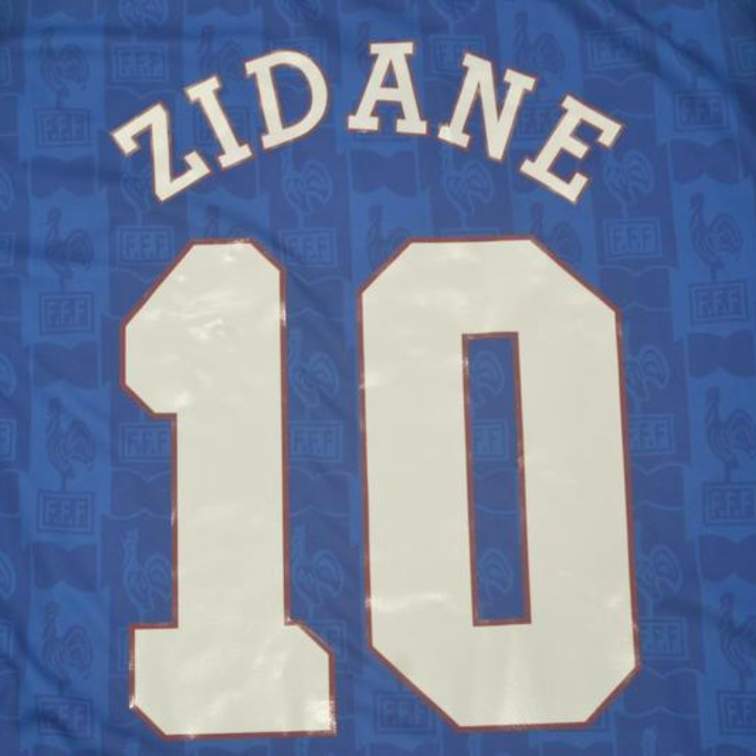 Camisa Retrô França Home 1996 "Zidane" N°10