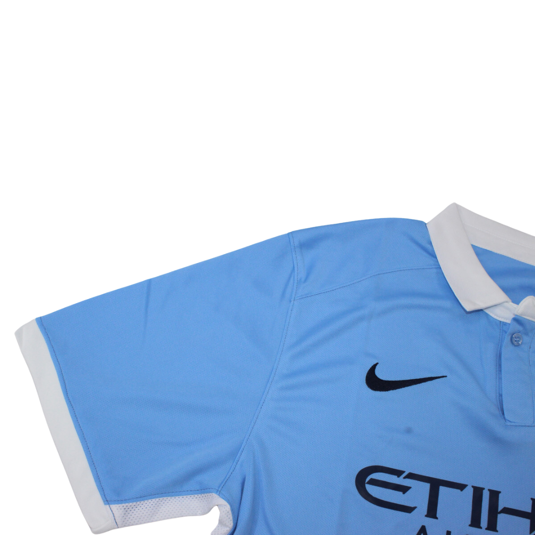 Camisa Retrô Manchester City 15/16 Home "Kun Aguero" Nº10