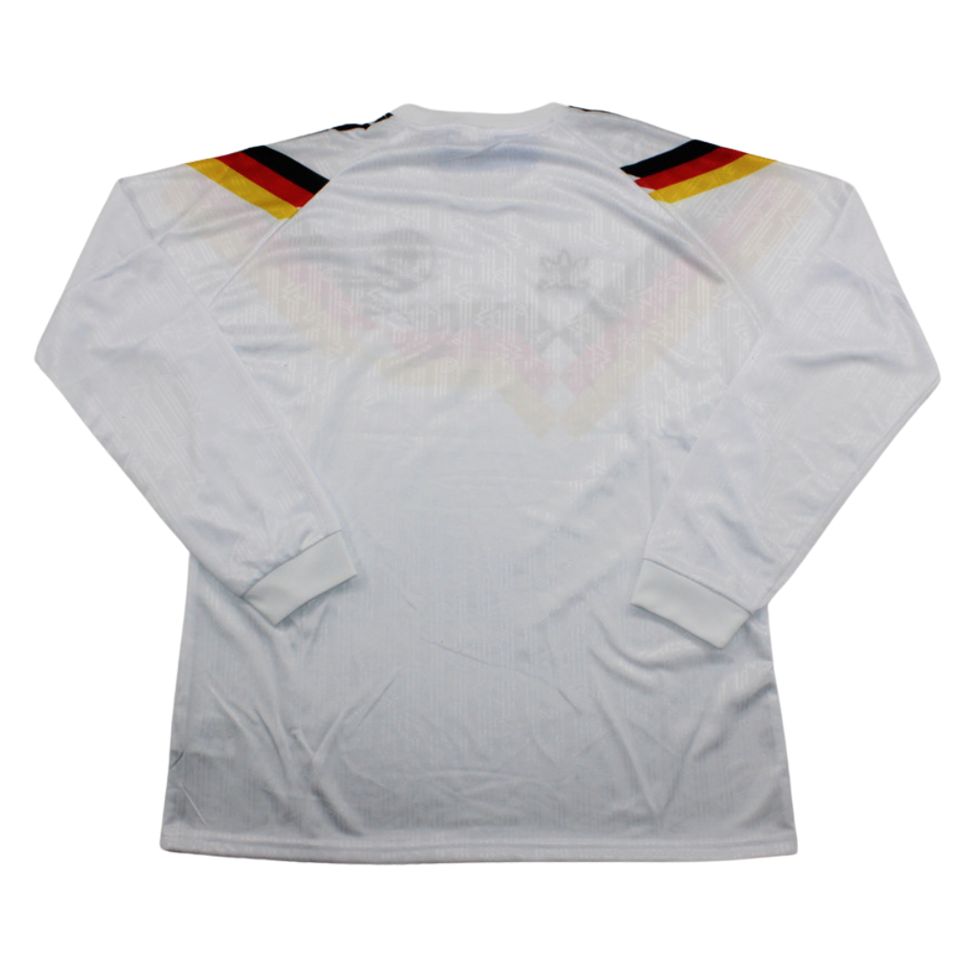 Camisa Retrô Alemanha Home Manga Longaa 1990