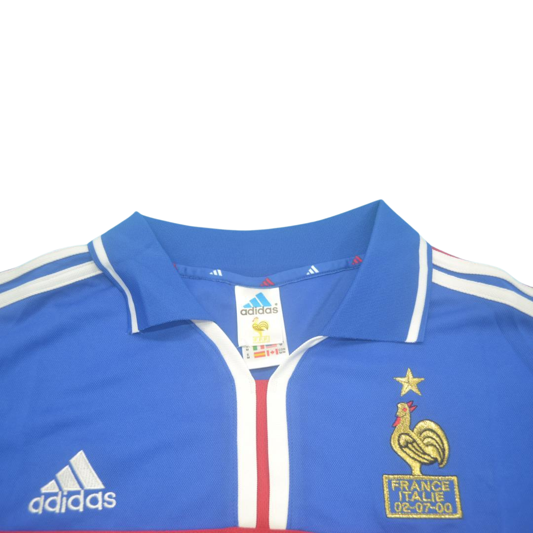 Camisa Retrô França Home Final Versão UEFA Europameisterschaft 2000