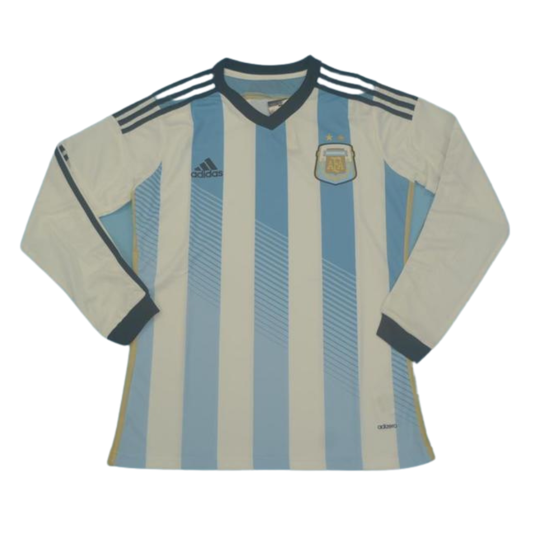 Camisa Retrô Argentina Home Manga Longaa 2014