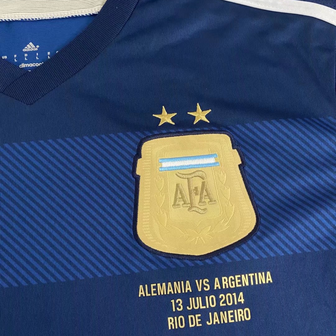Camisa Retrô Argentina Away Copa do Mundo Finale Versão 2014 "Messi" N°.10