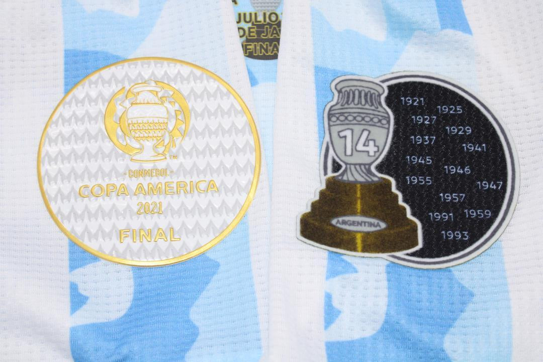Camisa Retrô Argentina Home Final Camisa Retrô American Cup Versão 20/21 "Messi" N°.10