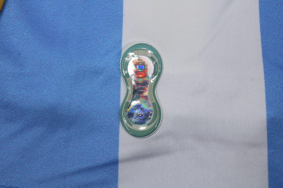 Camisa Retrô Argentina Home Weltmeisterschaft Versão Manga Longaa 2006 "Messi" N°.19