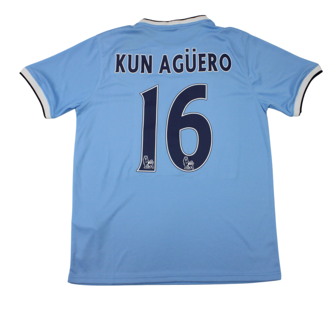 Camisa Retrô Manchester City 13/14 "Kun Aguero" Nº16