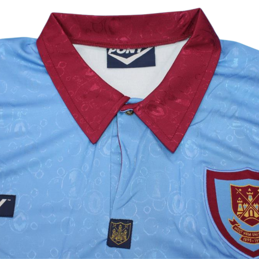 Camisa Retrô West Ham Away Manga Longaa 95/97