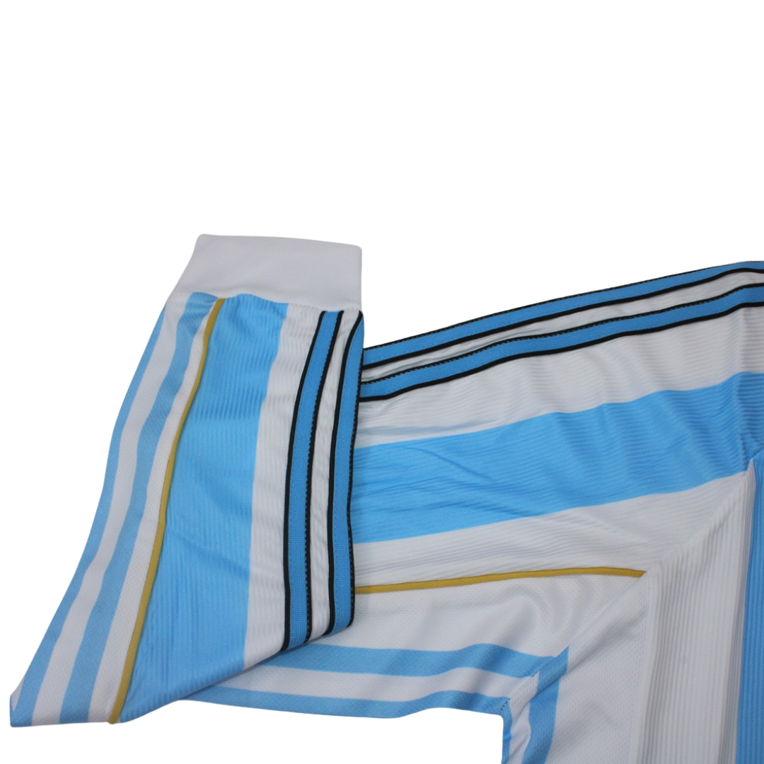 Camisa Retrô Argentina Home Manga Longaa 1998