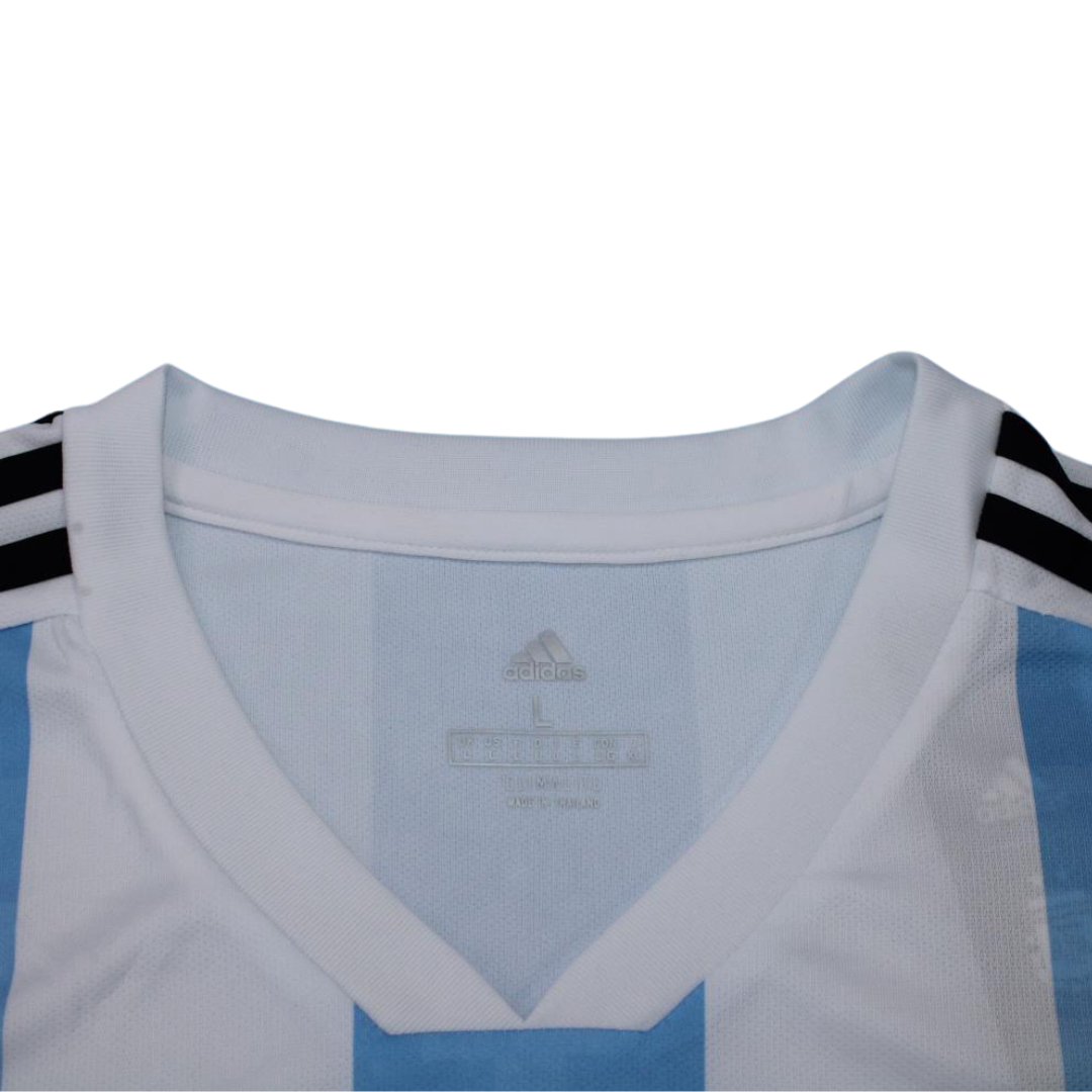 Camisa Retrô Argentina Home Copa do Mundo Versão 2018 "Messi" N°.10