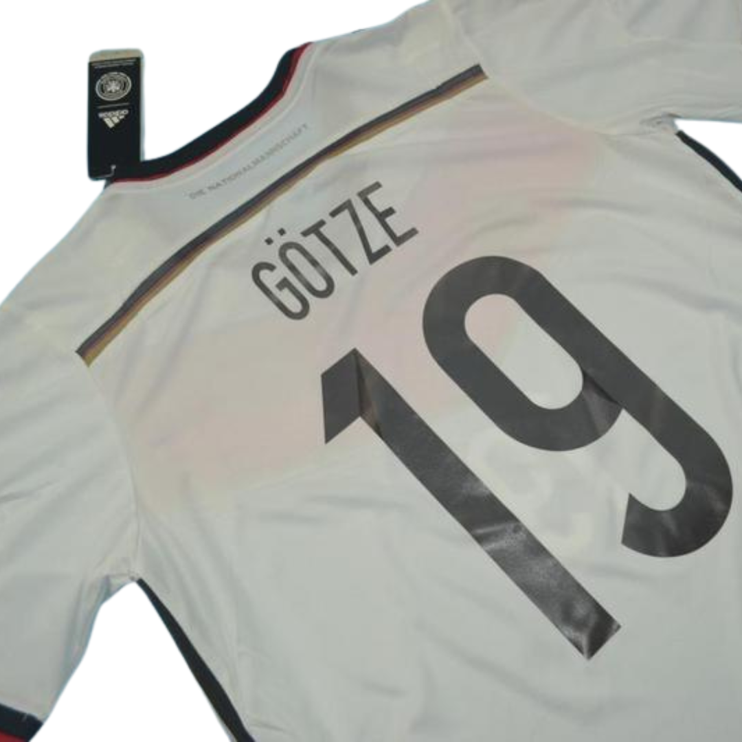 Camisa Retrô Alemanha Home 2014 "Götze" N°.19