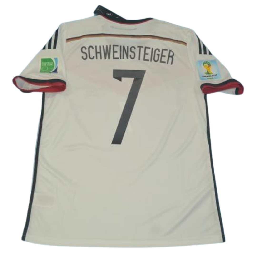Camisa Retrô Alemanha Home Copa do Mundo Finale Versão 2014 "Schwsteiger" N°.7