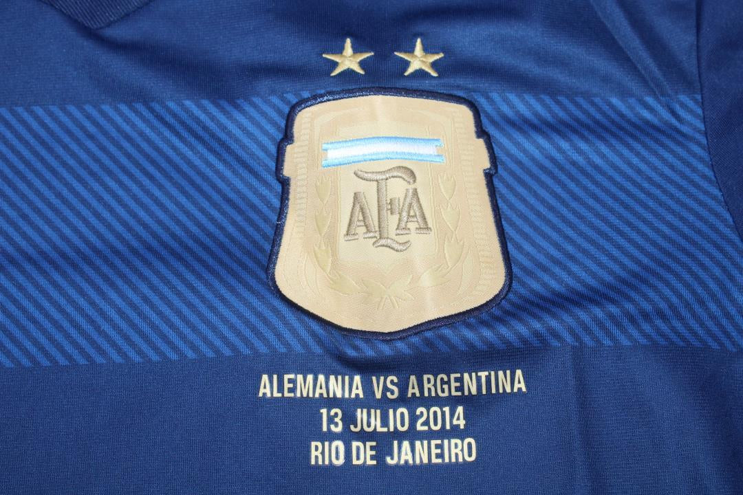 Camisa Retrô Argentina Away Copa do Mundo Finale Versão Manga Longaa 2014 "Messi" N°.10