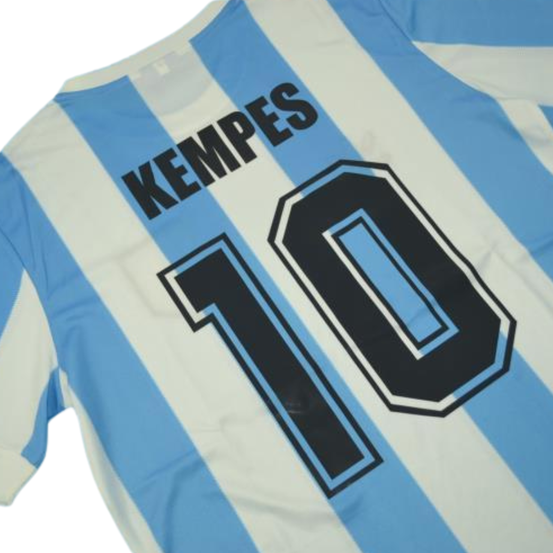 Camisa Retrô Argentina Home 1978 "Kempes" N°.10