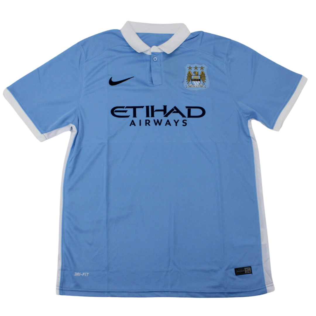 Camisa Retrô Manchester City 15/16 Home "Kun Aguero" Nº10
