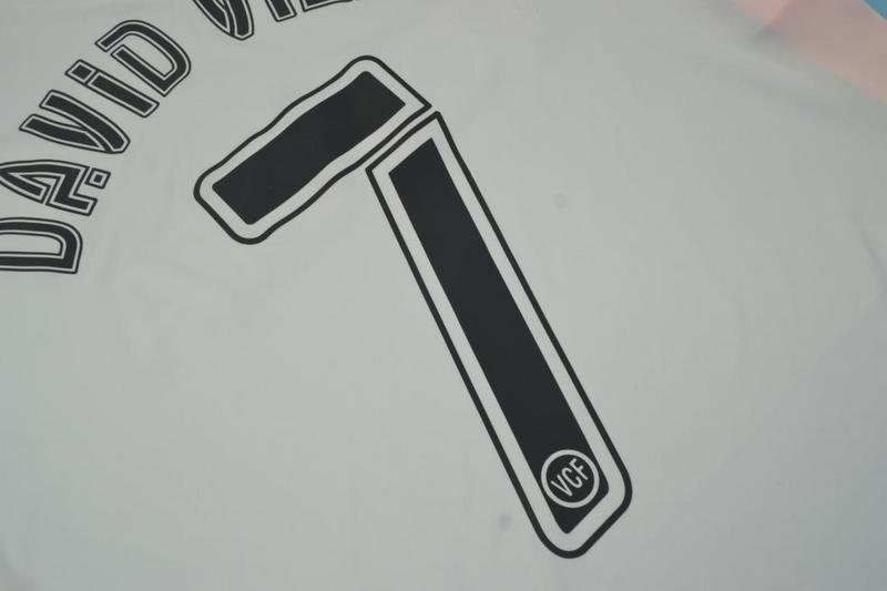 Camisa Retrô Valencia Home  2006 "David Villa" Nº 7