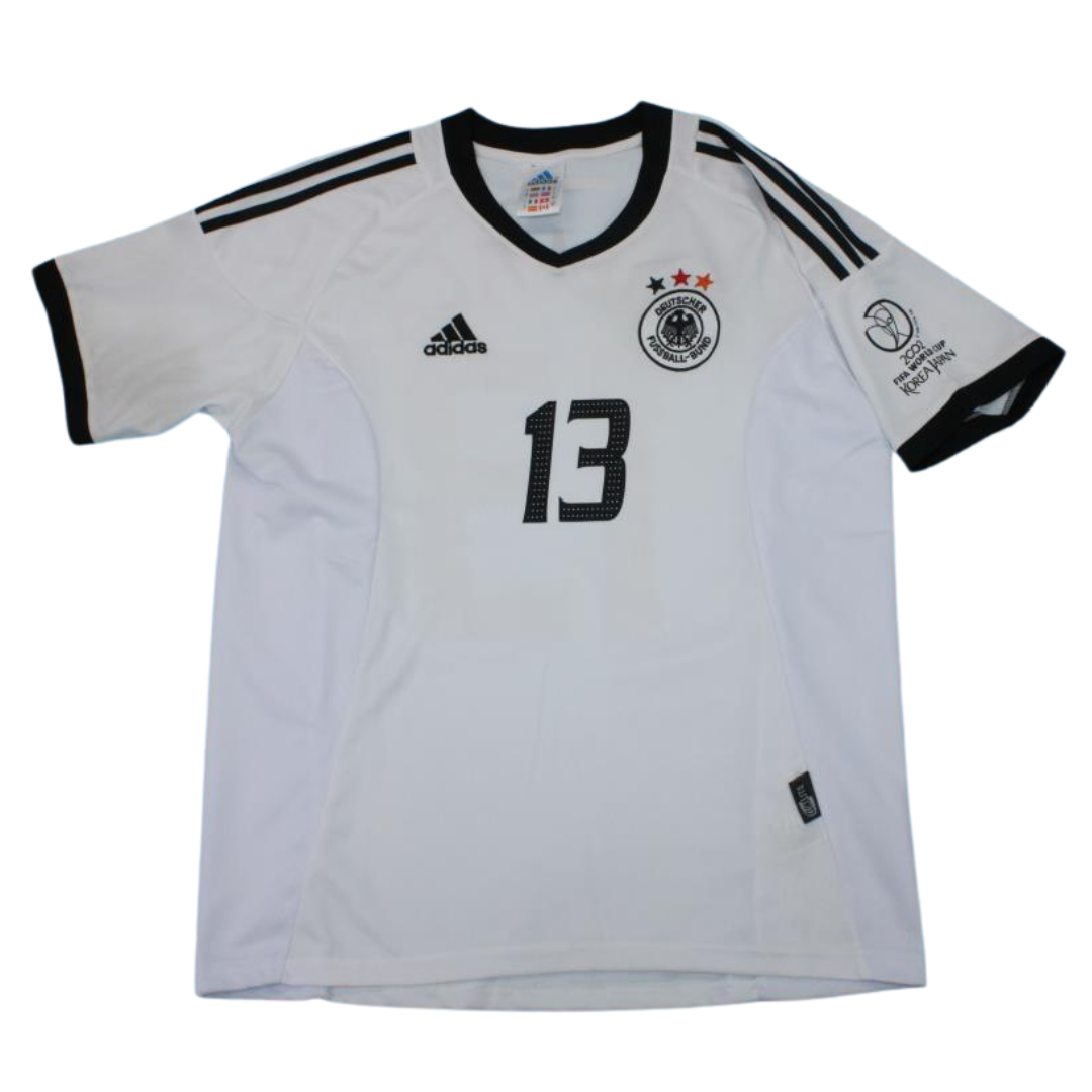 Camisa Retrô Alemanha Home Copa do Mundo Versão 2002 "Ballack" N°.13