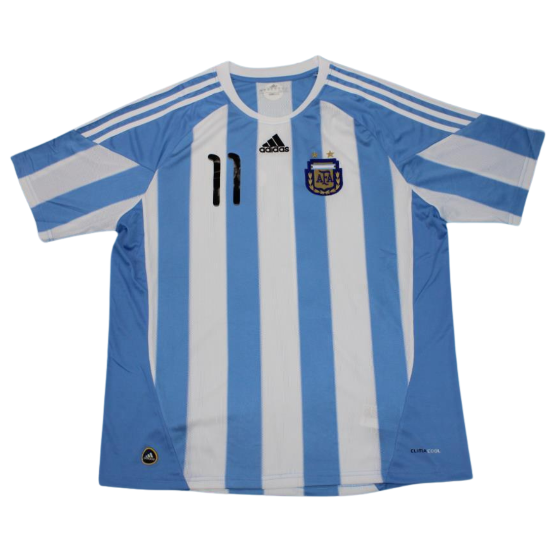 Camisa Retrô Argentina Home 2010 "Tevez" N°.11